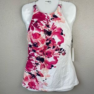NWT Calvin Klein Floral Tankini Swim Top Size XXL